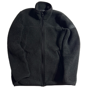 The North Face Black Sherpa Fleece Zippered Jacket Coat Youth Girl Large 14/16